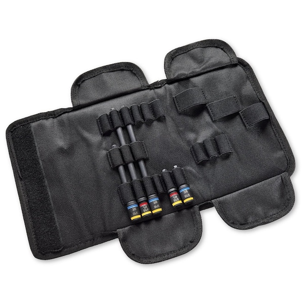 CRHEX Hex Drivers with 14  516 in and 516  38 in hex sizes Set of 5